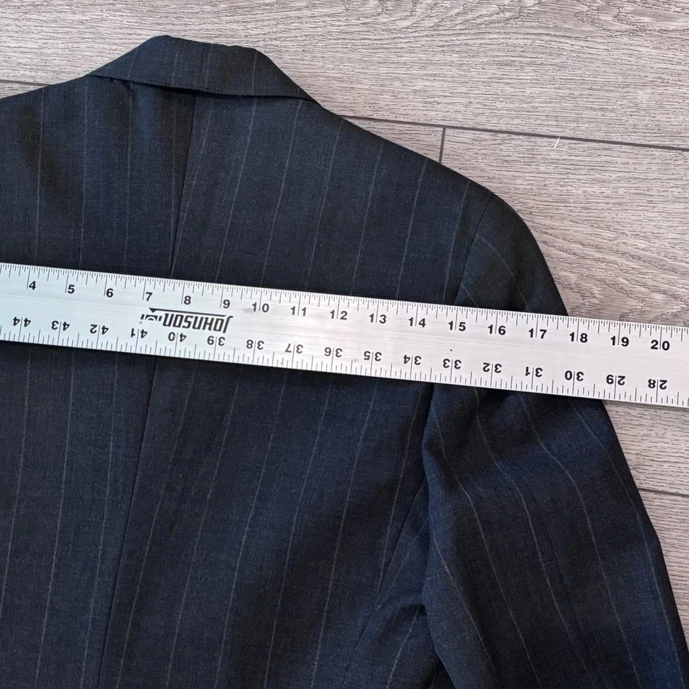 Polo University Club Ralph Lauren Blazer Mens 42R Gray Pinstripe Wool Jacket